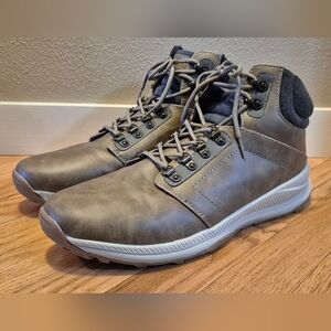 Khombu Men's 12 Gray & Brown Nick Hiking Boots EUC